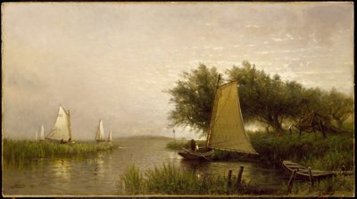 Nad zatoką Synepuxent, Maryland, 1876 r. autorstwa Arthur Quartley