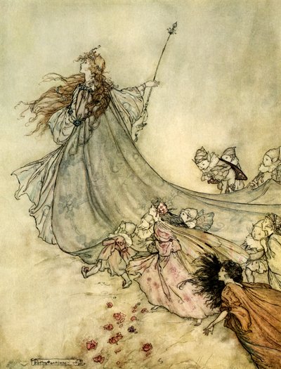 Sen nocy letniej autorstwa Arthur Rackham