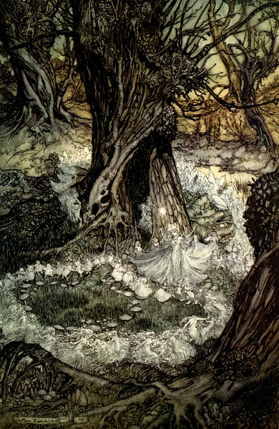 Sen nocy letniej autorstwa Arthur Rackham
