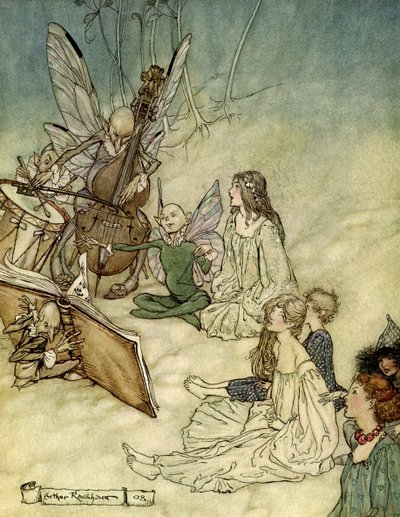 Sen nocy letniej autorstwa Arthur Rackham