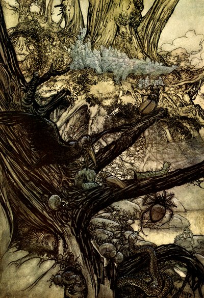 Sen nocy letniej autorstwa Arthur Rackham
