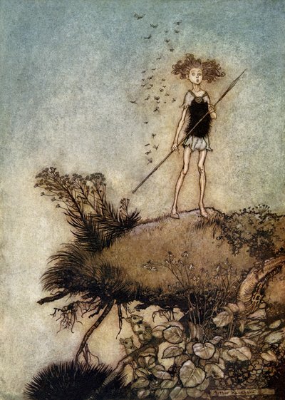 Sen nocy letniej autorstwa Arthur Rackham