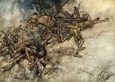 Sen nocy letniej autorstwa Arthur Rackham