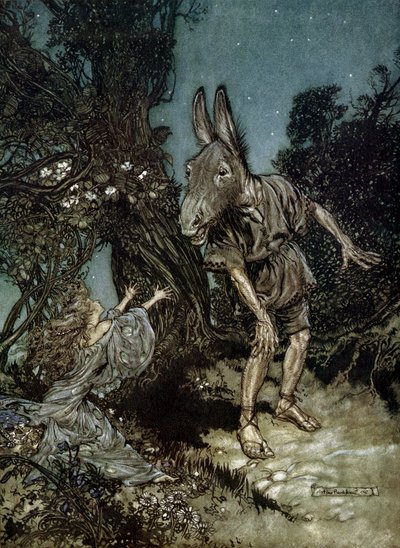 Sen nocy letniej autorstwa Arthur Rackham