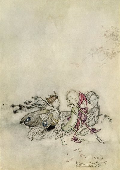Sen nocy letniej autorstwa Arthur Rackham