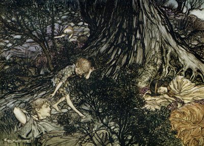 Sen nocy letniej autorstwa Arthur Rackham