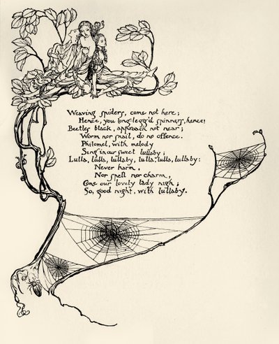 Sen nocy letniej autorstwa Arthur Rackham