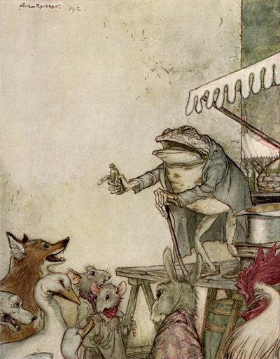 Bajki Ezopa autorstwa Arthur Rackham