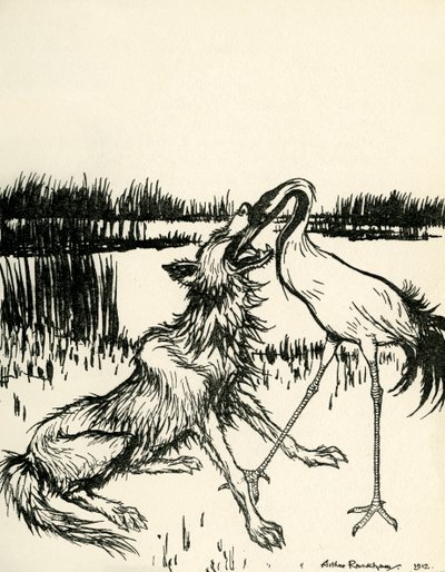 Bajki Ezopa autorstwa Arthur Rackham