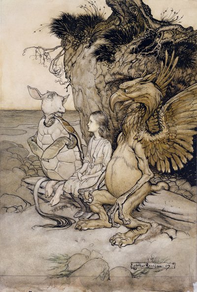 Alice and the Mock Turtle, ilustracja z Alice