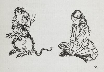 Alicja i mysz autorstwa Arthur Rackham