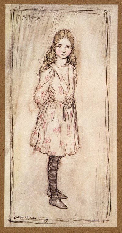 Alicja, frontyspis z Alicji w krainie czarów Lewisa Carrolla, wyd. 1907 autorstwa Arthur Rackham