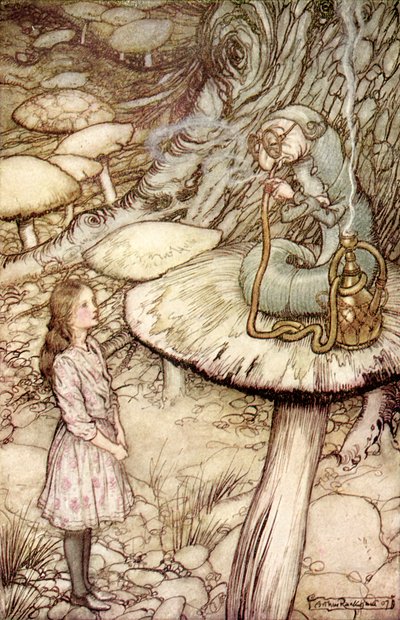 Alicja w Krainie Czarów Lewisa Carrolla autorstwa Arthur Rackham