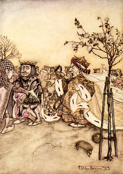Alicja w Krainie Czarów Lewisa Carrolla autorstwa Arthur Rackham