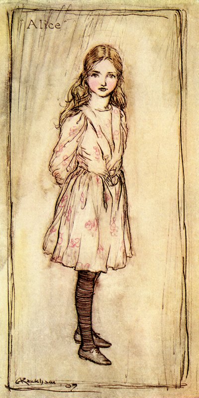 Alicja w Krainie Czarów Lewisa Carrolla autorstwa Arthur Rackham