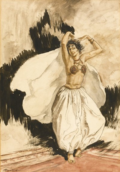 Taniec Anitrasa. Ilustracja do Peer Gynta autorstwa Henrika Ibsena autorstwa Arthur Rackham