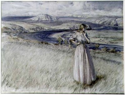 Zatoka Bigbury, Devon autorstwa Arthur Rackham