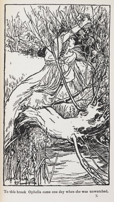 Ilustracja z Hamleta autorstwa Arthur Rackham