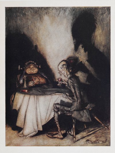 Jack Sprat e sua Wifepolish autorstwa Arthur Rackham