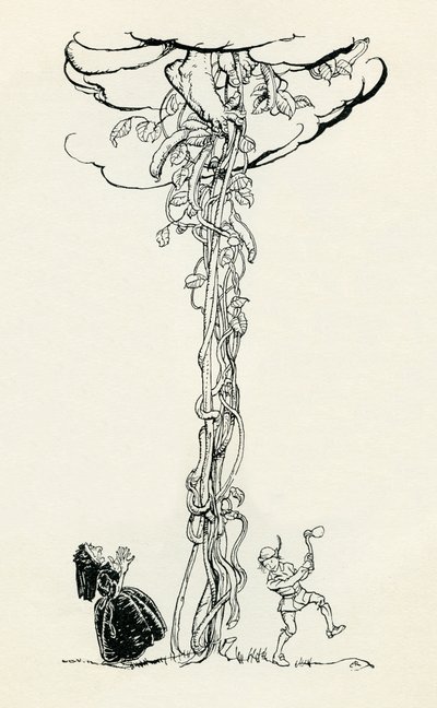 Jaś i fasola autorstwa Arthur Rackham