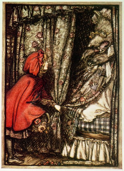 Czerwony Kapturek autorstwa Arthur Rackham