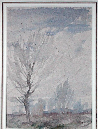 Studium drzewa (akwarela na papierze) autorstwa Arthur Rackham