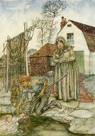 Ryba i Pierścień autorstwa Arthur Rackham