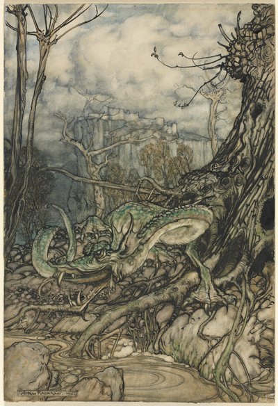 Zielony Smok autorstwa Arthur Rackham