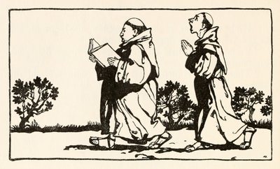 Wiedźma siedziała pod ścianą, z Morgans Frenzy w Irish Fairy Tales autorstwa Arthur Rackham