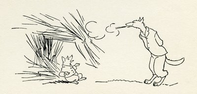 Trzy małe świnki autorstwa Arthur Rackham
