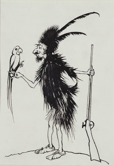 Ting-a-Ting Tang Biedny stary Robinson Crusoe autorstwa Arthur Rackham