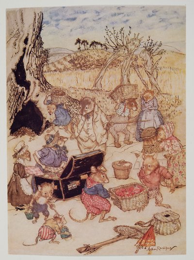Dziś jednak, choć były wystarczająco uprzejme, myszy polne i myszy żniwne wydawały się zajęte, z Wind in the Willows Kennetha Grahame