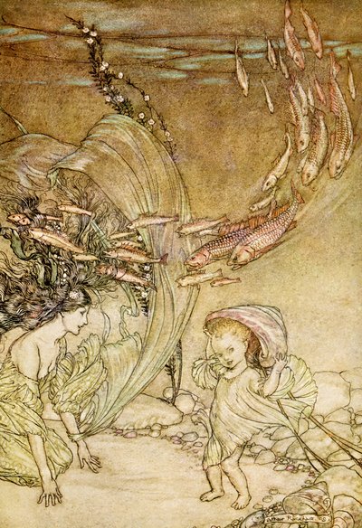 Undine autorstwa Friedricha de la Motte Fouque autorstwa Arthur Rackham