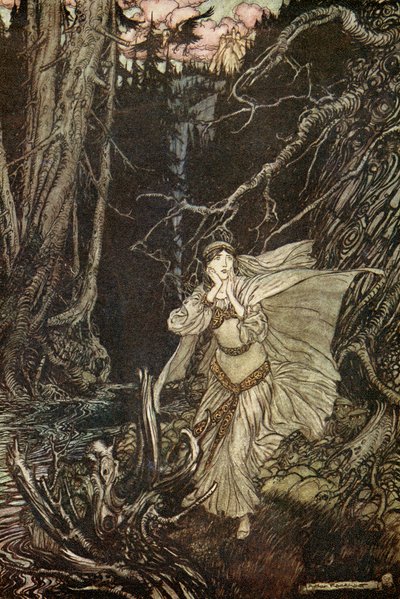 Undine autorstwa Friedricha de la Motte Fouque autorstwa Arthur Rackham