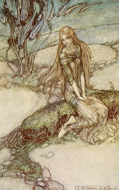 Undine autorstwa Friedricha de la Motte Fouque autorstwa Arthur Rackham