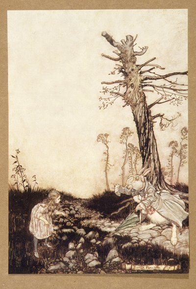 Dlaczego Mary Ann, co tu robisz?, z „Alices Adventures in Wonderland” Lewisa Carrolla, wyd. 1907 autorstwa Arthur Rackham