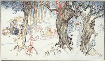 Zimowe Igraszki, 1924 autorstwa Arthur Rackham