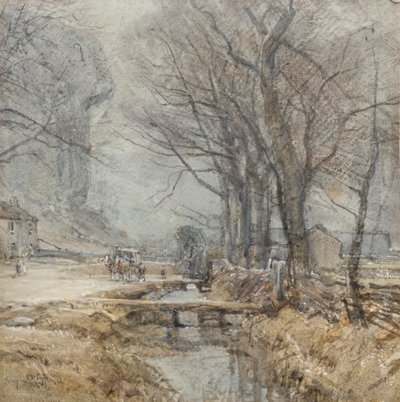 Kilnsey, Yorkshire, ok. 1927 r. (akwarela) autorstwa Arthur Reginald Smith