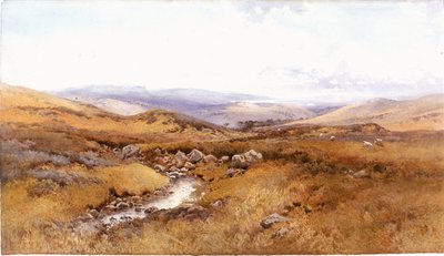 Na wzgórzach Windermere (farba do karoserii, ołówek i wc na papierze) autorstwa Arthur Tucker