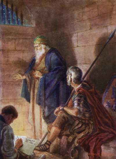 Paul w więzieniu (kolor lito) autorstwa Arthur Twidle