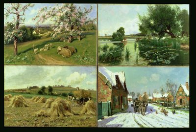 Cztery pory roku (zestaw czterech) autorstwa Arthur Walker Redgate