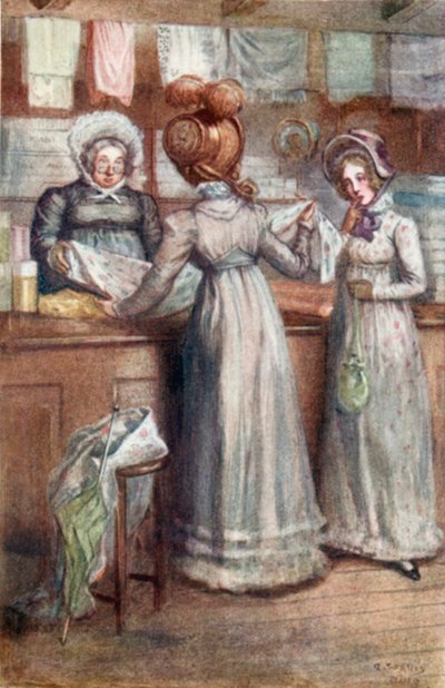 Ilustracja do Emmy autorstwa Jane Austen autorstwa Arthur Wallis Mills