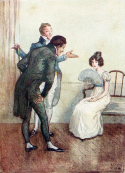 Ilustracja do opactwa Northanger autorstwa Jane Austen autorstwa Arthur Wallis Mills