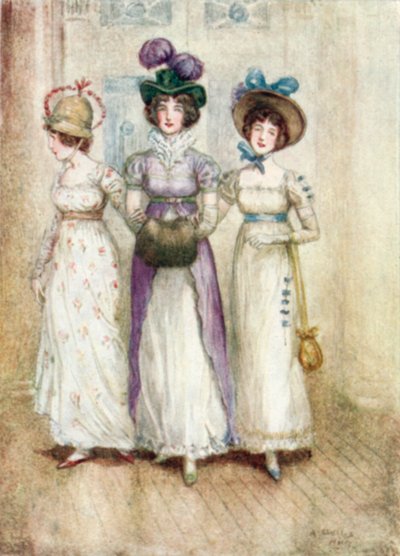 Ilustracja do opactwa Northanger autorstwa Jane Austen autorstwa Arthur Wallis Mills