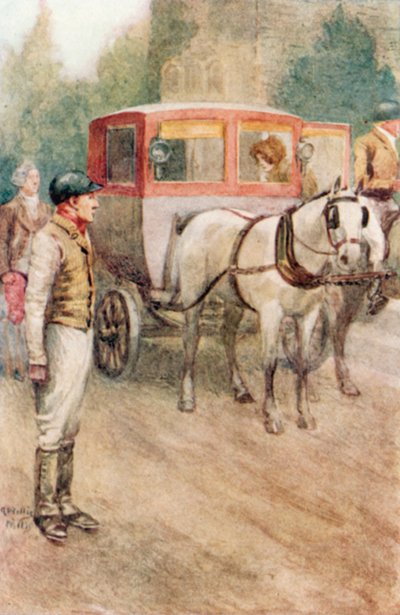 Ilustracja do opactwa Northanger autorstwa Jane Austen autorstwa Arthur Wallis Mills