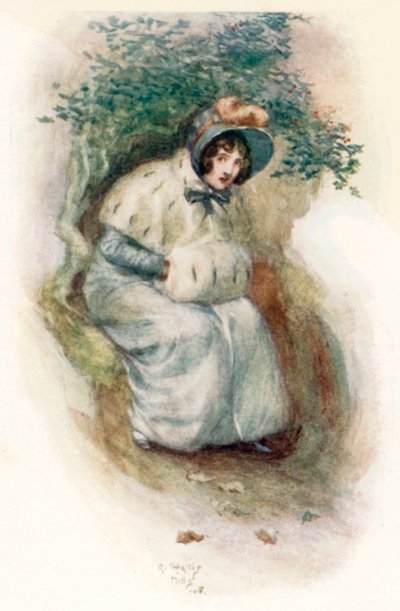 Ilustracja do perswazji autorstwa Jane Austen autorstwa Arthur Wallis Mills