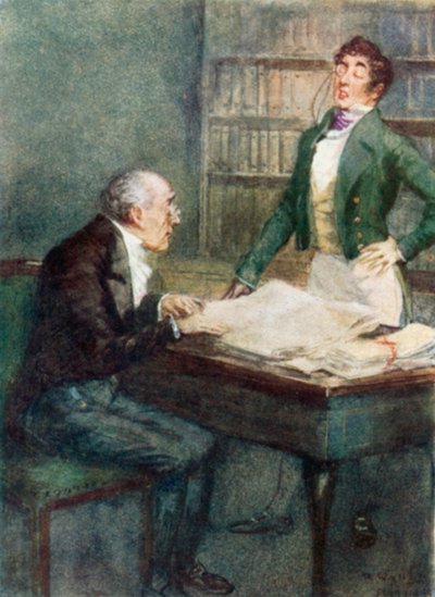 Ilustracja do perswazji autorstwa Jane Austen autorstwa Arthur Wallis Mills