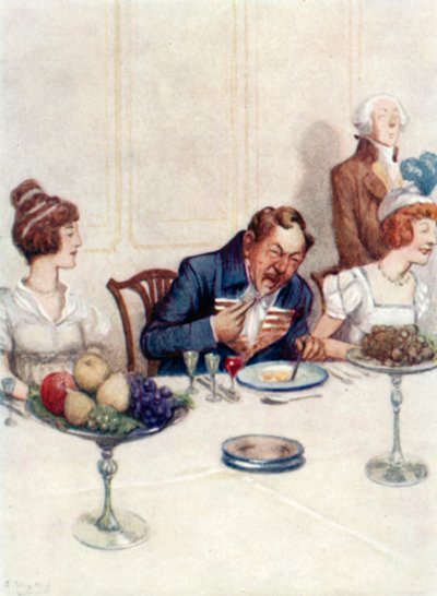 Ilustracja do Dumy i Uprzedzenia autorstwa Jane Austen autorstwa Arthur Wallis Mills