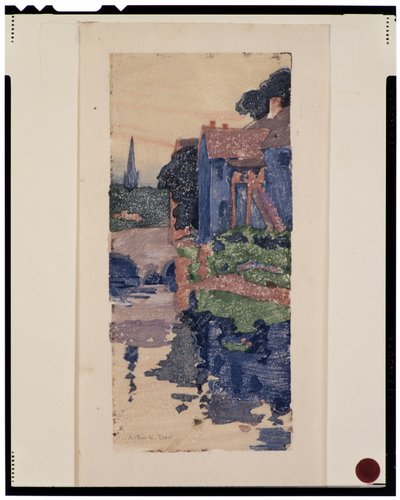 Niebieski dom autorstwa Arthur Wesley Dow