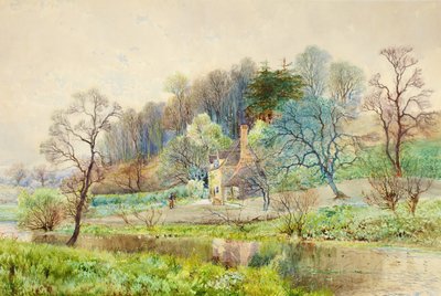 Farma leśna, Horsham, Sussex, ok. 1880-1900 autorstwa Arthur Willett